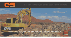Desktop Screenshot of creativeexcavating.com